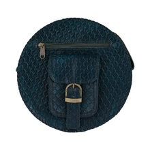 Load image into Gallery viewer, Green Round Leather sling bag