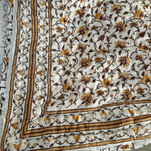 Load image into Gallery viewer, Yellow Floral Hand-Block Printed Tilonia AC Blanket