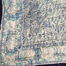 Load image into Gallery viewer, Light Blue  Hand-Block Printed Tilonia AC Blanket