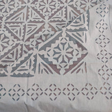 Load image into Gallery viewer, Light Blue Barmer Applique Cut work Bedspread