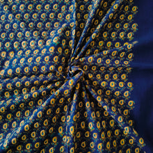 Load image into Gallery viewer, Navy Blue Hand-block Printed Bedspread