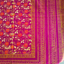 Load image into Gallery viewer, Maroon Hand Block Printed Bedspread