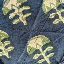 Load image into Gallery viewer, Light Blue Hand-block Printed Mobile Sling Bag