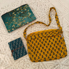 Load image into Gallery viewer, Yellow Block Printed Laptop bag