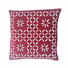 Load image into Gallery viewer, Handcrafted Barmer Petal Pattern Cushion Cover (Size-16"X16")