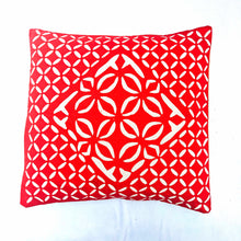 Load image into Gallery viewer, Handcrafted Barmer Floral Petal Cushion Cover (Size-16"X16")