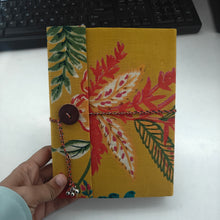 Load image into Gallery viewer, Printed Double Bound Upcycled Diary