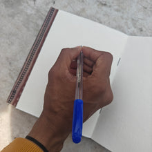 Load image into Gallery viewer, Rust Brown Hand-block Printed Double Bound Upcycled Diary