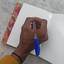 Load image into Gallery viewer, Multicolour Printed Double Bound Upcycled Diary