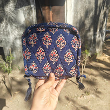 Load image into Gallery viewer, Indigo Hand-block Printed Organizer
