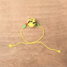 Load image into Gallery viewer, Yellow-Blue Handcrafted Rakhi