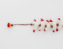 Load image into Gallery viewer, White Red Bell Tota White "30" Small Birds String