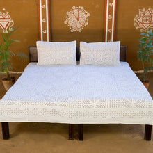 Load image into Gallery viewer, Naariyal Barmer Applique on Organdy Double Bedspread