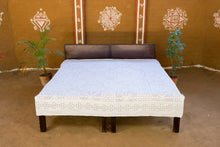 Load image into Gallery viewer, Naariyal Barmer Applique on Organdy Double Bedspread
