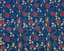 Load image into Gallery viewer, Red Indigo Bagru Hand-block Printed Bedspread