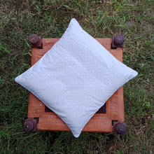 Load image into Gallery viewer, Chhirni Cut Applique on Organdy Cushion Cover (Size-16"X16")