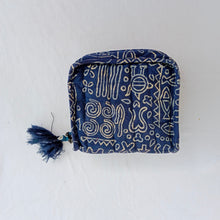 Load image into Gallery viewer, Navy Blue Hand-block Printed Organizer
