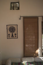 Load image into Gallery viewer, Blue Tree of Life Barmer Applique Cotton Wall Hanging (15"x18")