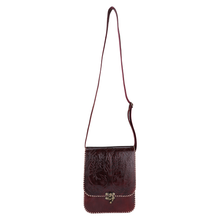 Load image into Gallery viewer, Brown Leather sling bag
