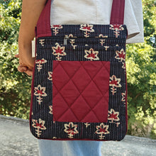 Load image into Gallery viewer, Hand-block Printed Travel Sling Bag

