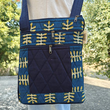 Load image into Gallery viewer, Indigo Hand-block Printed Colourful Travel Sling Bag
