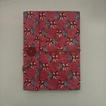 Load image into Gallery viewer, Hand-block Print Double Bound Upcycled Diary
