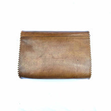 Load image into Gallery viewer, Brown Stitch  Leather Clutch Bag
