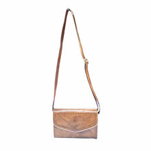 Load image into Gallery viewer, Brown Stitch  Leather Clutch Bag
