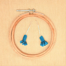 Load image into Gallery viewer, Turquoise Handcrafted Phundi Earrings
