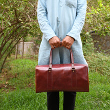 Load image into Gallery viewer, Leather Duffle Bag
