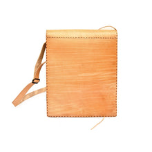 Load image into Gallery viewer, Brown Embossed leather sling bag
