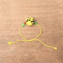 Load image into Gallery viewer, Yellow-Blue Handcrafted Rakhi
