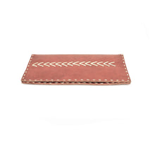 Load image into Gallery viewer, Red two fold leather wallet
