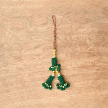 Load image into Gallery viewer, Emerald-Green Phundi Handcrafted Lumba Rakhi
