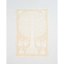 Load image into Gallery viewer, White Tree of Life Barmer Applique Wall Hanging (24&quot;x36&quot;)
