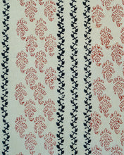 Load image into Gallery viewer, Cream Bagru Hand-block Printed Bedspread
