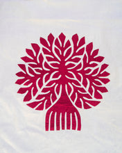Load image into Gallery viewer, Red Tree of Life Barmer Applique Double Bedspread
