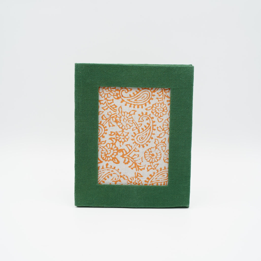 Green Handcrafted Upcycled Single Photo Frame