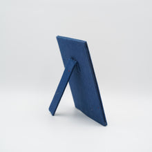Load image into Gallery viewer, Blue Handcrafted Upcycled Single Photo Frame
