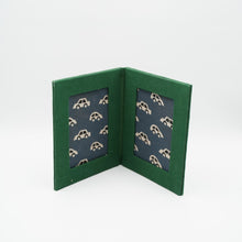 Load image into Gallery viewer, Green Handcrafted Upcycled Double Photo Frame
