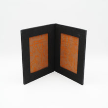 Load image into Gallery viewer, Black Handcrafted Upcycled Double Photo Frame
