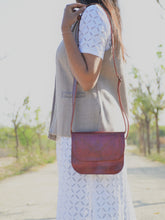 Load image into Gallery viewer, Red Leather Sling bag
