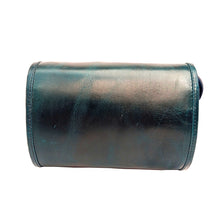 Load image into Gallery viewer, Green Cylindrical Leather sling bag

