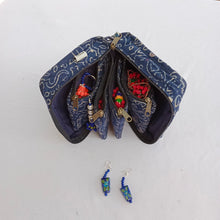 Load image into Gallery viewer, Navy Blue Hand-block Printed Organizer
