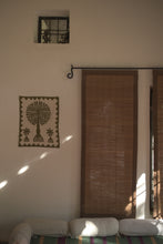 Load image into Gallery viewer, Olive Green Tree of Life Barmer Applique Cotton Wall Hanging (15&quot;x18&quot;)
