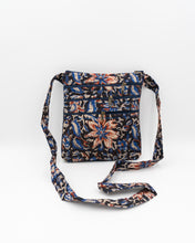 Load image into Gallery viewer, Black Hand block Printed Travel Sling Bag
