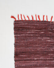 Load image into Gallery viewer, Purple Jawaja Handwoven Cotton Rug (4X6 ft.)
