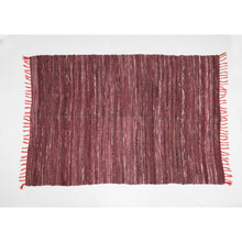 Load image into Gallery viewer, Purple Jawaja Handwoven Cotton Rug (4X6 ft.)
