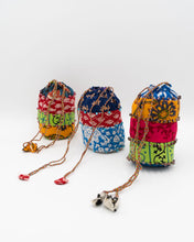 Load image into Gallery viewer, Hand-block Printed Upcycled Gudari Pouch

