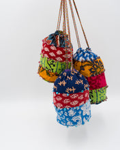 Load image into Gallery viewer, Hand-block Printed Upcycled Gudari Pouch
